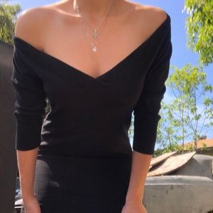 Long sleeve black dress